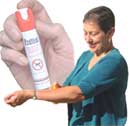 Apply insect repellent containing DEET when you're outdoors