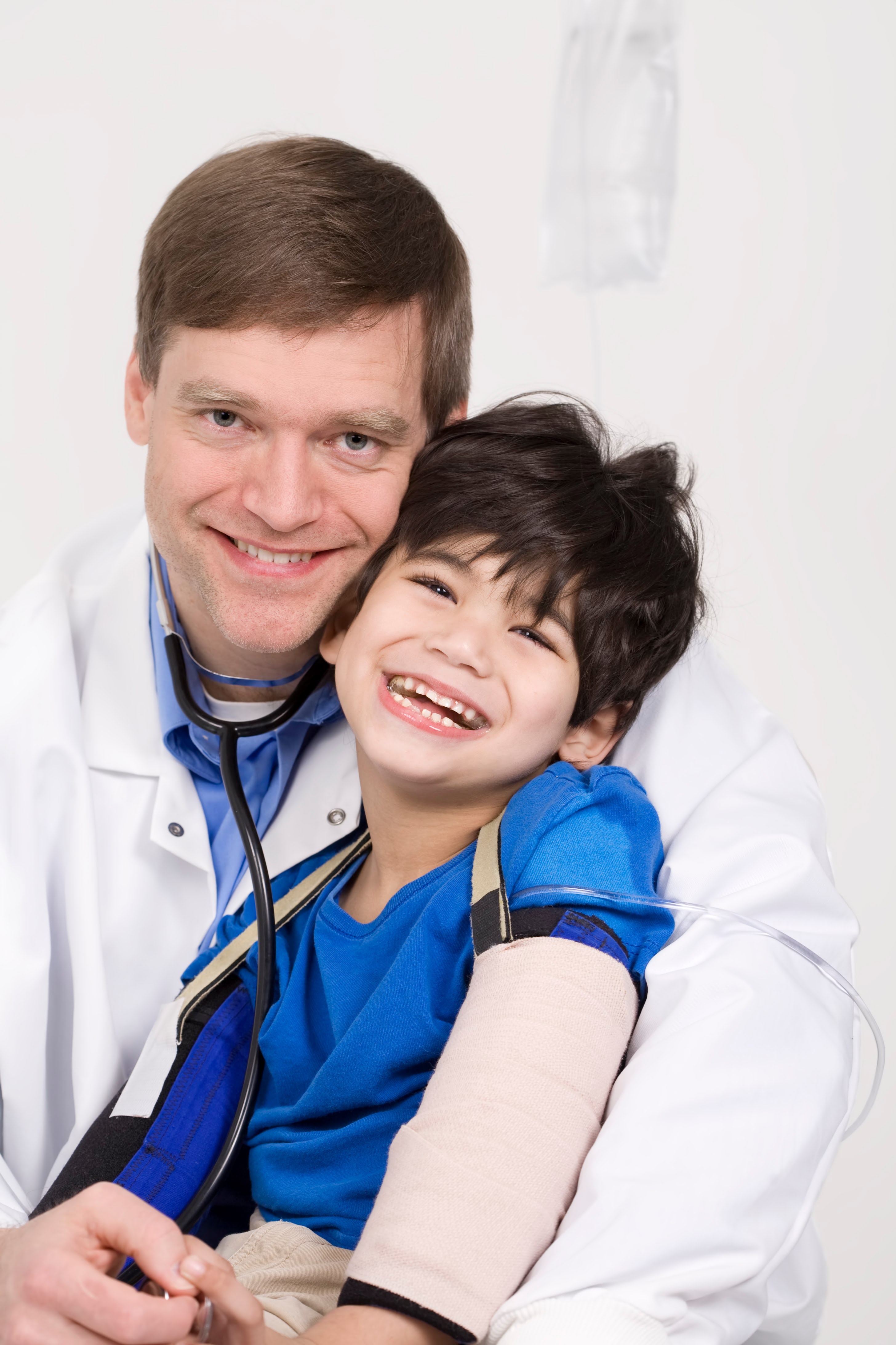 Doctor with handicap child