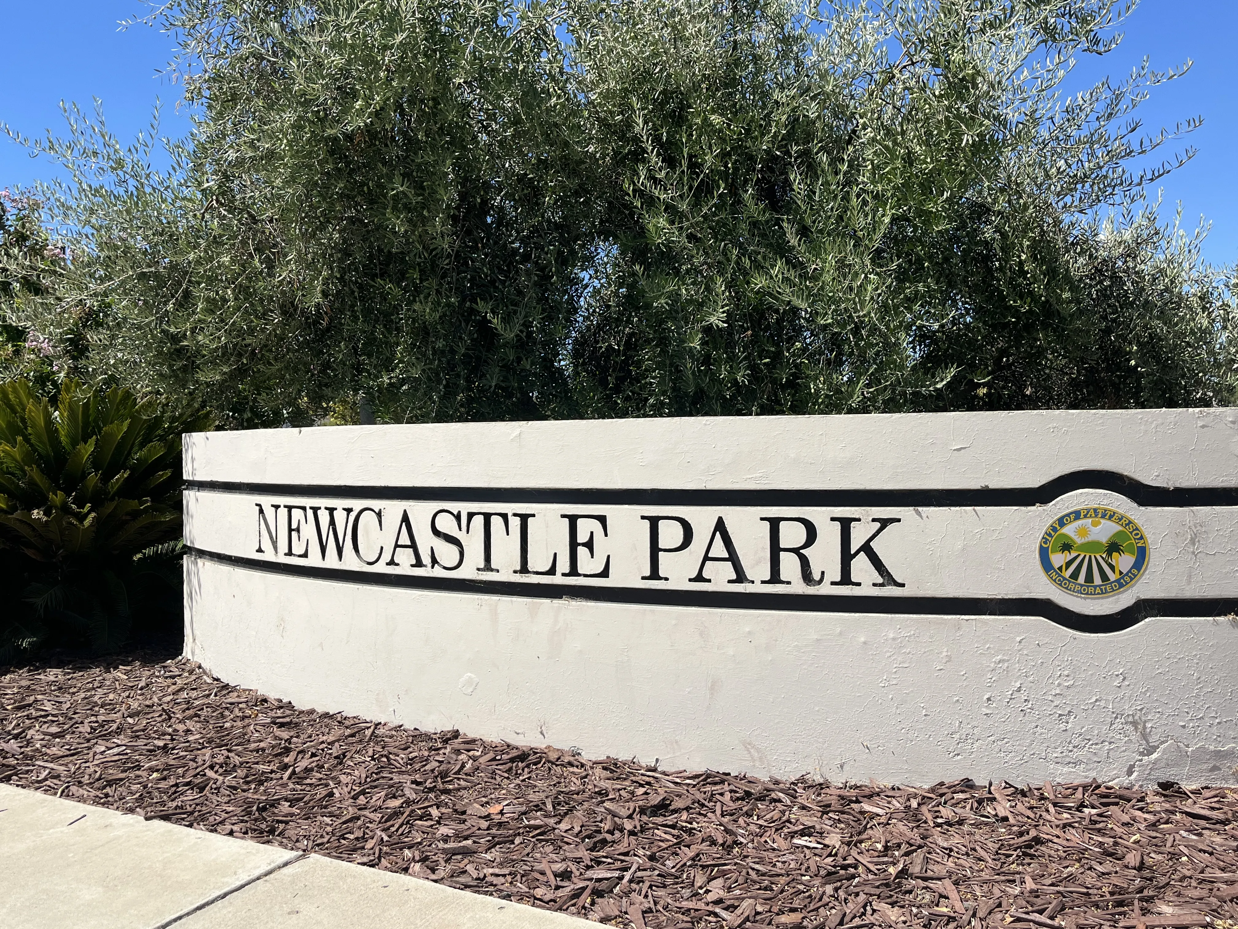 Newcastle Park sign